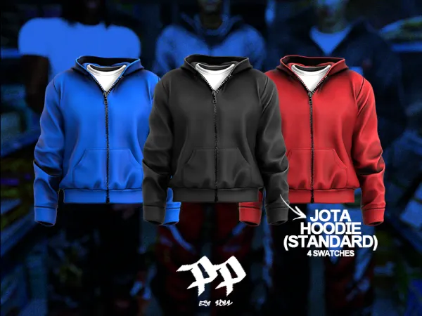 Alpha POPPIN Jota Hoodie Standard Version by decayed - The Sims 4 Custom Content