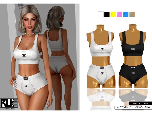 Alpha Melody set (free) by ruchellsims - The Sims 4 Custom Content