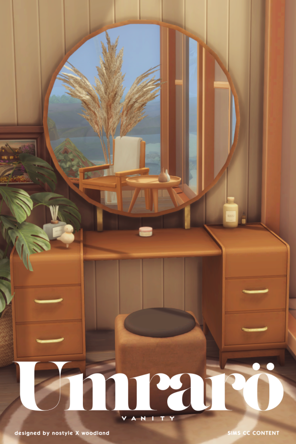 Maxis Match Umraro Vanity by simsfinds - The Sims 4 Custom Content
