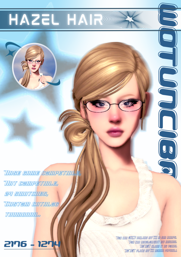 Maxis Match Y2K Hair 6 Hazel Hair by simsfinds - The Sims 4 Custom Content