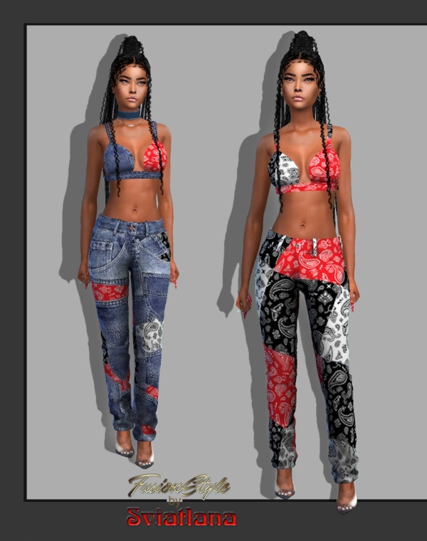 Alpha set of clothes for female by fusionstylesims4 - The Sims 4 Custom Content