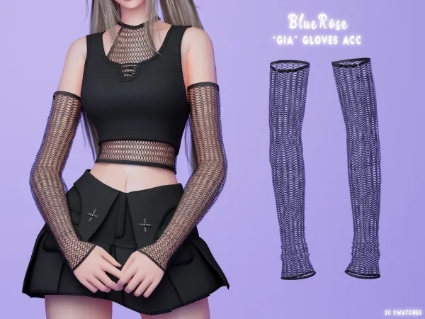 Mix Gia Gloves Acc BRsims by bluerose-sims - The Sims 4 custom content