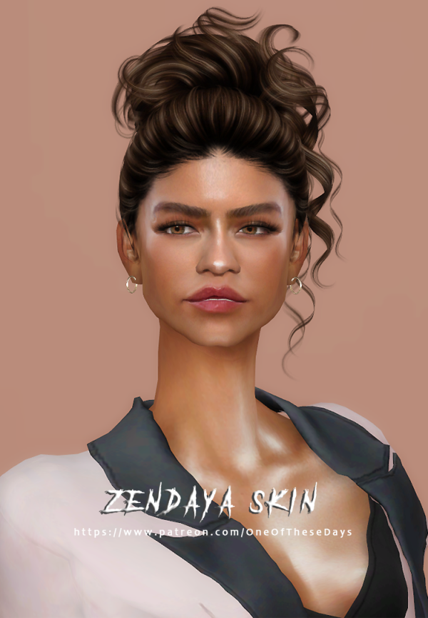Alpha Zendaya SKIN TRAY FILES by simsfinds - The Sims 4 Custom Content