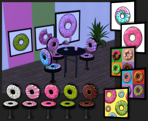 Alpha posters chair by fusionstylesims4 - The Sims 4 Custom Content