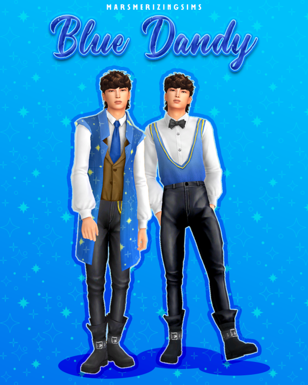 Maxis Match Blue Dandy by simsfinds - The Sims 4 Custom Content