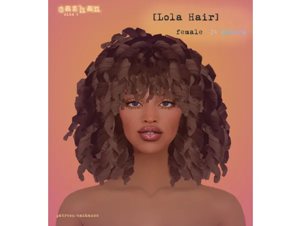 Mix [Lola] hair by cazhancc - The Sims 4 Custom Content
