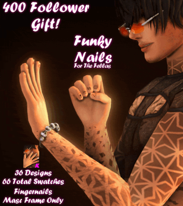 Maxis Match Funky Nails by simsfinds - The Sims 4 Custom Content