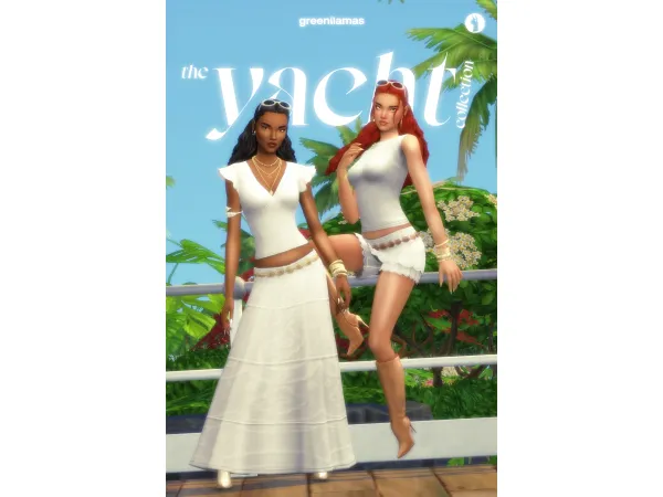 Maxis Match The Yacht Collection greenllamas by greenllamas - The Sims 4 Custom Content