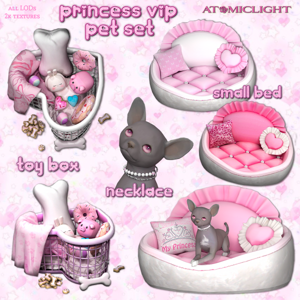 Maxis Match Princess vip pet set by simsfinds - The Sims 4 Custom Content
