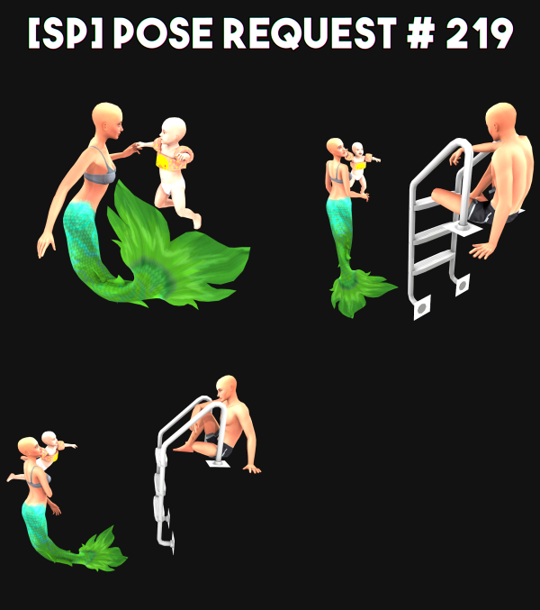 Mix [SP]Pose Request 219 by simsfinds - The Sims 4 Custom Content