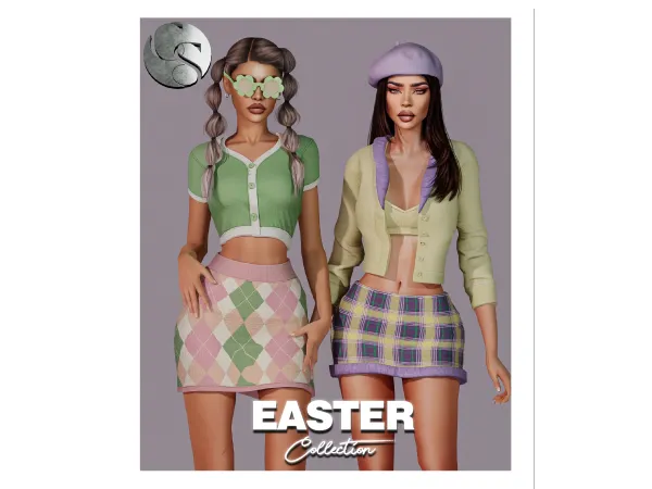 Easter Collection (2 Sets Outfits + Beret + Sunglasses) FS by camuflaje