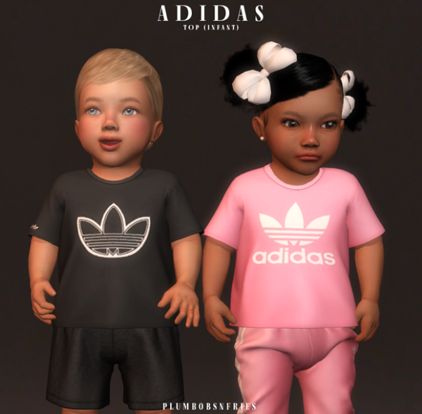 Mix ADIDAS top APR 2024 (infant child) by simsfinds - The Sims 4 Custom Content
