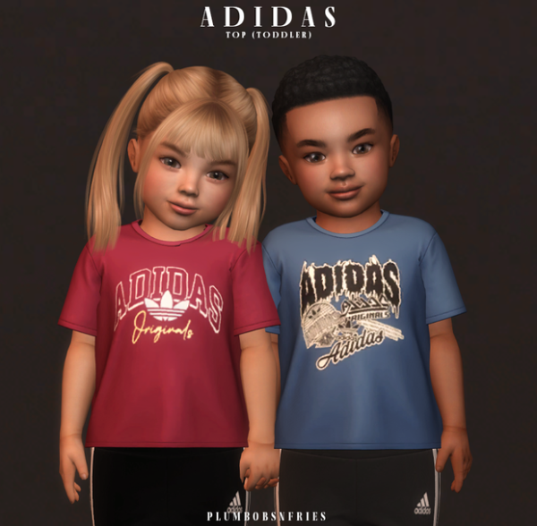 Mix ADIDAS top APR 2024 (infant child) by simsfinds - The Sims 4 Custom Content