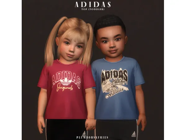 Mix ADIDAS top APR 2024 (infant child) by ali_s4cc - The Sims 4 Custom Content