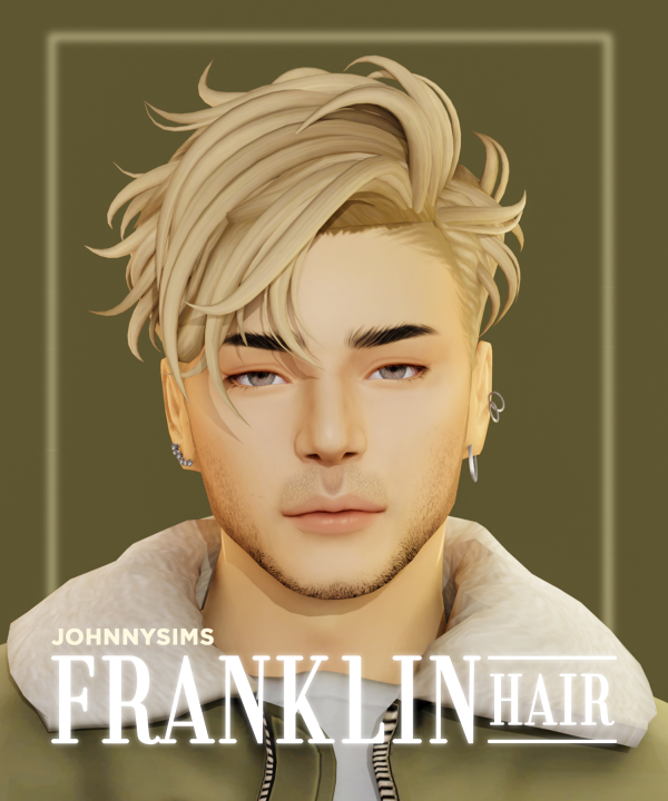 Maxis Match Franklin Hair by simsfinds - The Sims 4 Custom Content