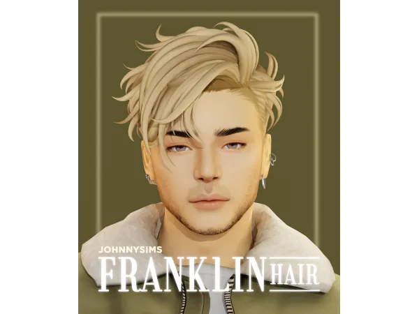 Maxis Match Franklin Hair by johnnysims - The Sims 4 Custom Content