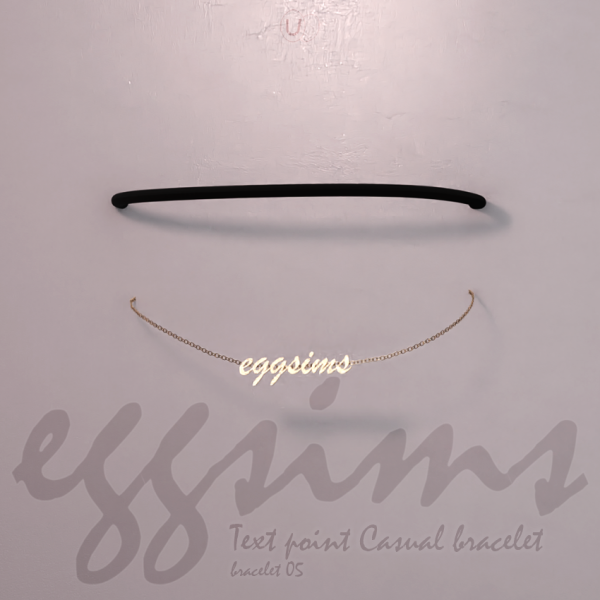 Mix [ ] Text point Casual bracelet (bracelet 05) by simsfinds - The Sims 4 Custom Content