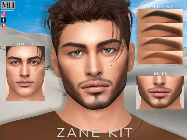 Alpha Zane set - The Sims 4 Custom Content