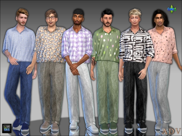 Mix Outfits for male adults by artedellavita_mabra - The Sims 4 Custom Content