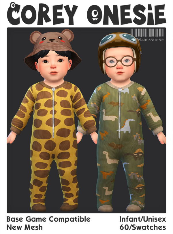 Maxis Match Corey Onesie by simsfinds - The Sims 4 Custom Content