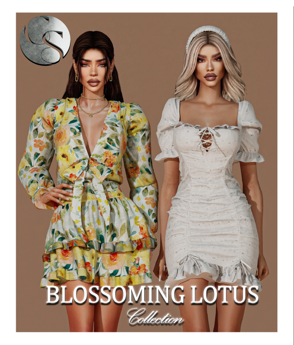 Alpha Blossoming Lotus Collection by simsfinds - The Sims 4 Custom Content