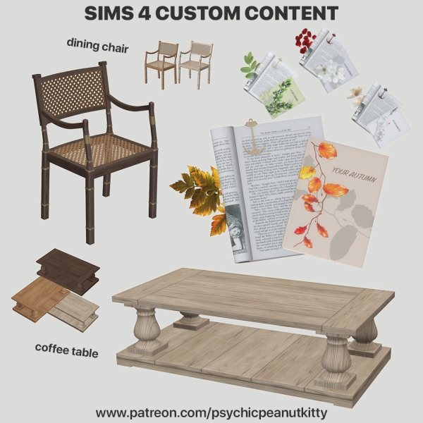Mix October Comfort by psychicpeanutkitty - The Sims 4 Custom Content