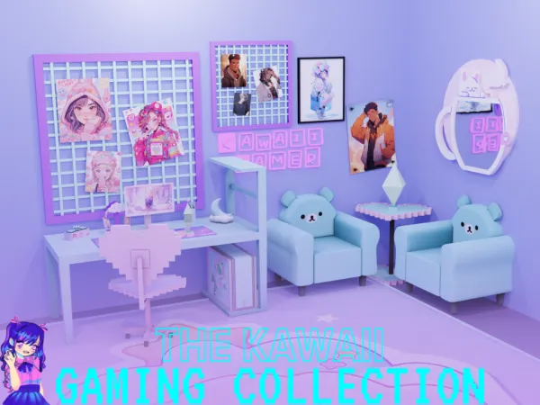 Maxis Match The Kawaii Gaming Collection - The Sims 4 Custom Content