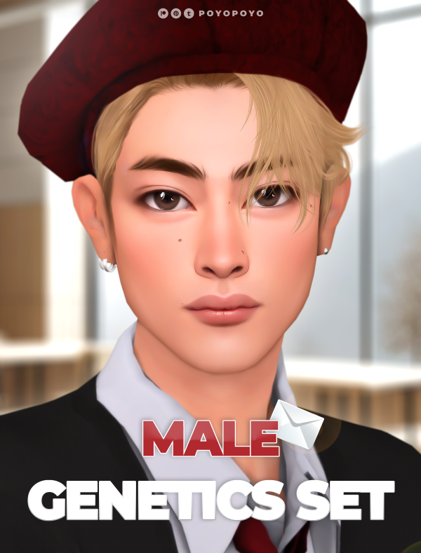 Mix Male Genetics Set by simsfinds - The Sims 4 Custom Content