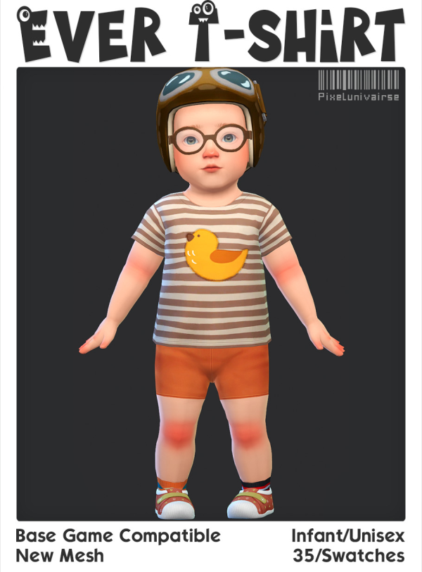 Maxis Match Enfant Top by simsfinds - The Sims 4 Custom Content