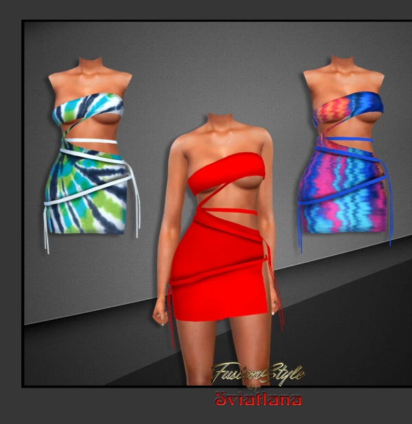 Alpha Dress by fusionstylesims4 - The Sims 4 Custom Content