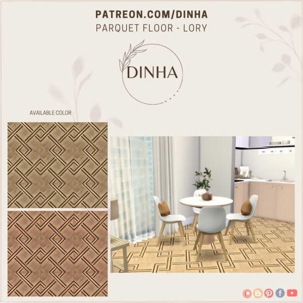 Mix Parquet Floor Lory (FREE) by dinhagamer - The Sims 4 Custom Content