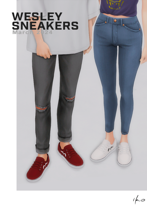 Maxis Match Wesley Sneakers by simsfinds - The Sims 4 Custom Content