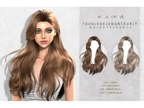 Alpha LAMZ_TousledElegantCurlyHairstyles_001F by simsfinds - The Sims 4 Custom Content