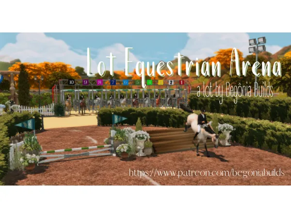 Maxis Match Gift Equestrian Arena Files Free by simsfinds - The Sims 4 Custom Content