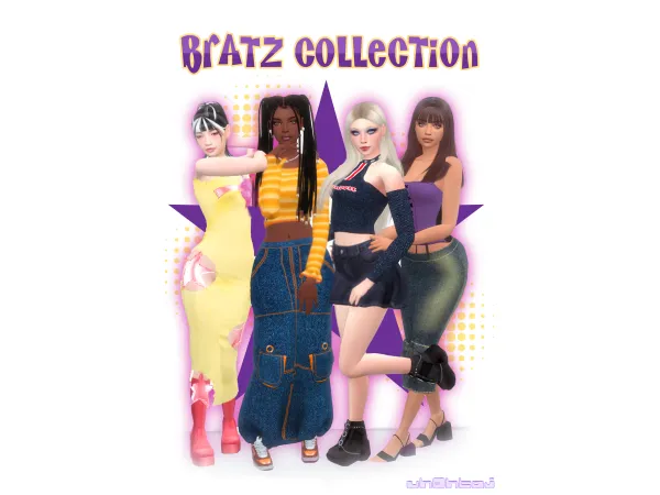 Mix [Uh0htaj] Bratz Collection by uh0htaj - The Sims 4 Custom Content