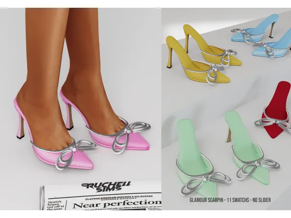 Alpha Glamour Scarpin free by ruchellsims - The Sims 4 Custom Content