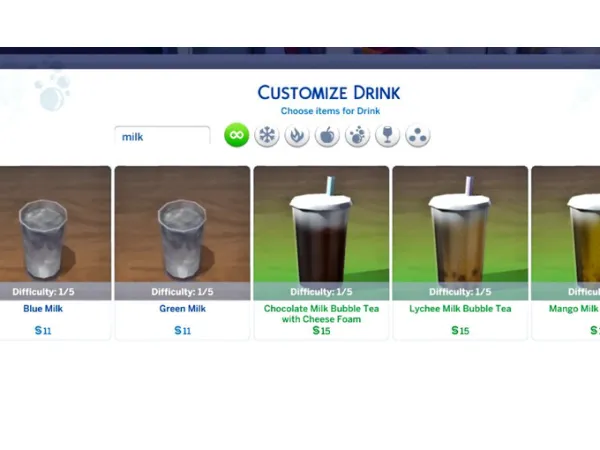 Maxis Match Searchable Restaurant Menu v10 by TwistedMexi - The Sims 4 Custom Content