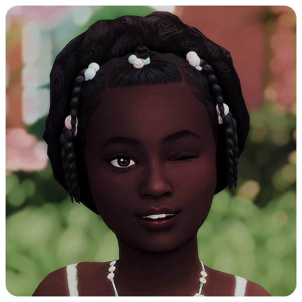 Maxis Match Unicorn Dream Child Hair by simsfinds - The Sims 4 Custom Content