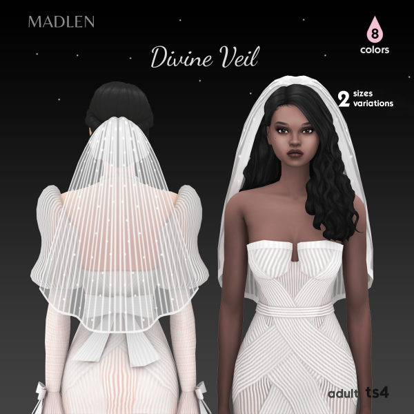 Maxis Match Divine Veil Set (veils) by simsfinds - The Sims 4 Custom Content