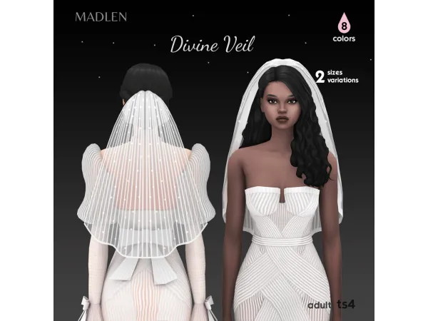 Maxis Match Divine Veil Set (veils) by madlen - The Sims 4 Custom Content
