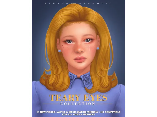 Mix TEARY EYES COLLECTION - The Sims 4 Custom Content