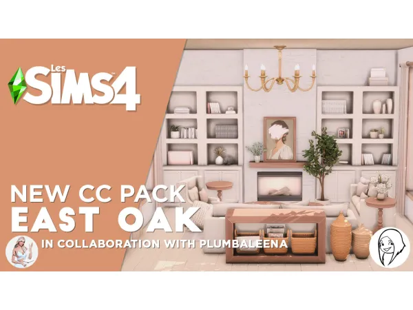 Mix East Oak collection by simsfinds - The Sims 4 Custom Content