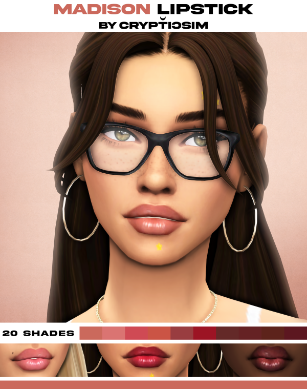 Maxis Match madison lipstick by simsfinds - The Sims 4 Custom Content