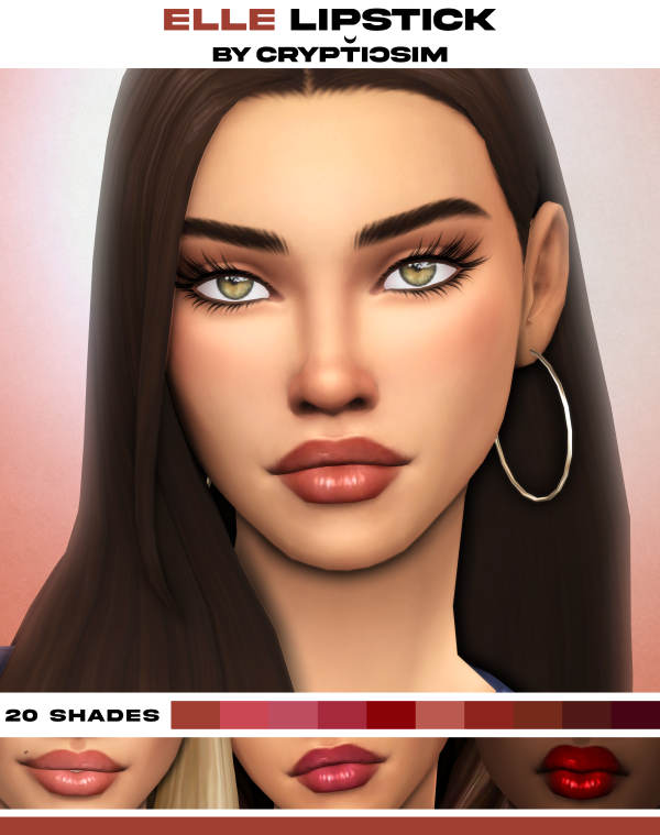 Maxis Match elle lipstick by simsfinds - The Sims 4 Custom Content