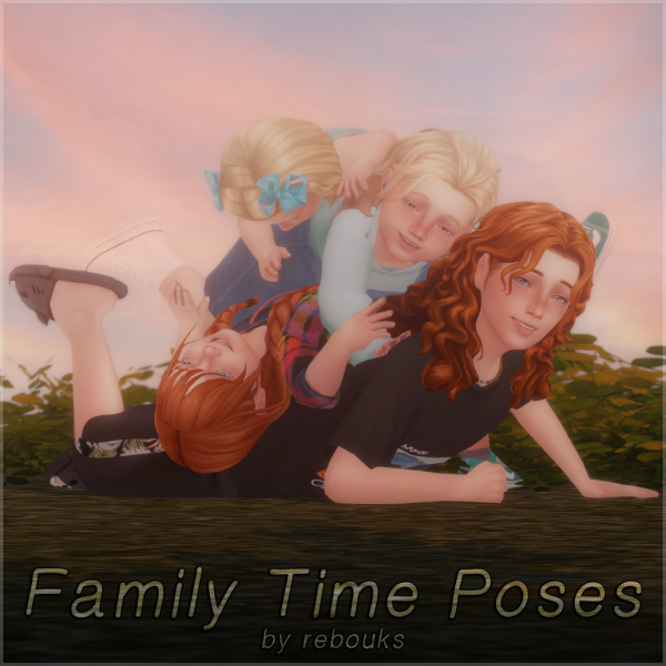 Mix Family Time Poses by simsfinds - The Sims 4 Custom Content