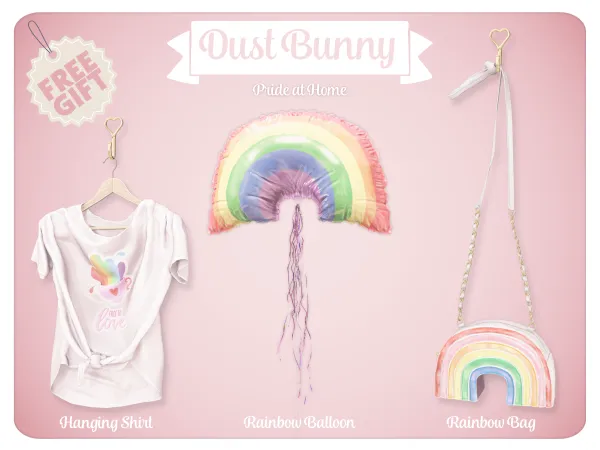 Alpha dust bunny pride at home - The Sims 4 Custom Content