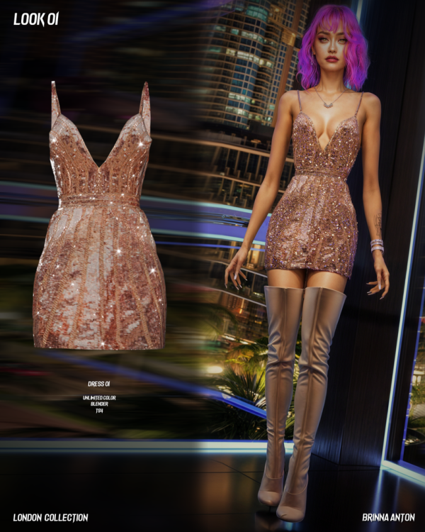 Alpha LONDON COLLECTION LOOK 01 by simsfinds - The Sims 4 Custom Content