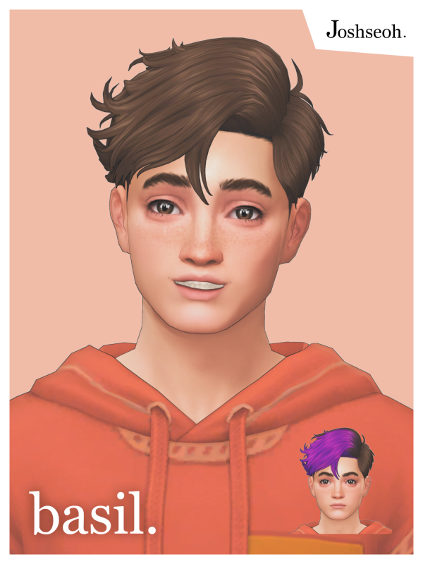 Maxis Match Basil Hair by simsfinds - The Sims 4 Custom Content