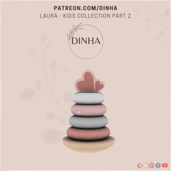 Alpha Laura Kids Collection Part 2 by dinhagamer - The Sims 4 Custom Content