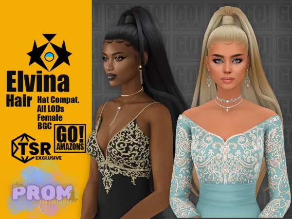 Maxis Match ELVINA by goamazons - The Sims 4 Custom Content